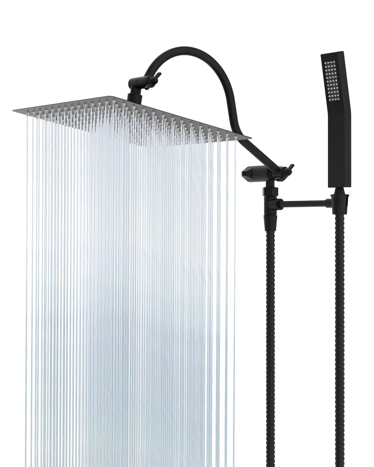 Hibbent All Metal 12 Inch High Pressure Rainfall Shower Head With Handheld Sprayer Wayfair 3145