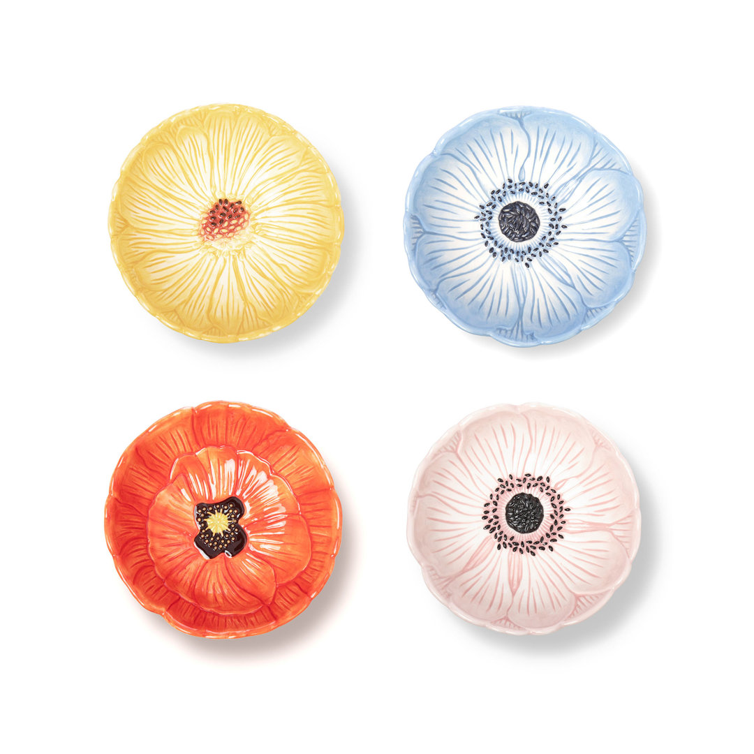 Flower Shop Dessert Bowls (Set of 4) Godinger Silver Art Co