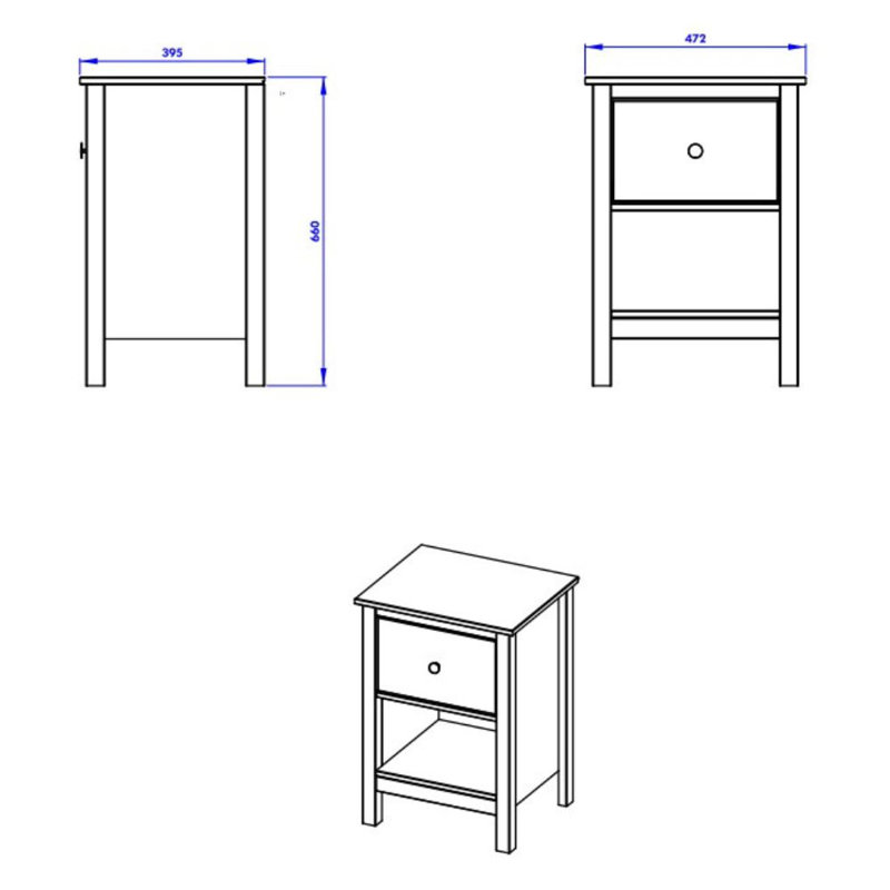Cintron Solid Wood Nightstand