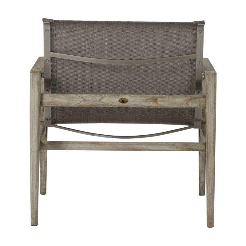 Coast Patio Lounge Chair, Oyster Teak Frame/Gray Sling