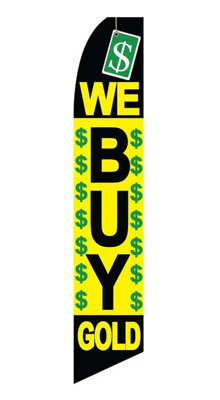 Double Sided 138'' H x 30'' W Polyester Feather Banner