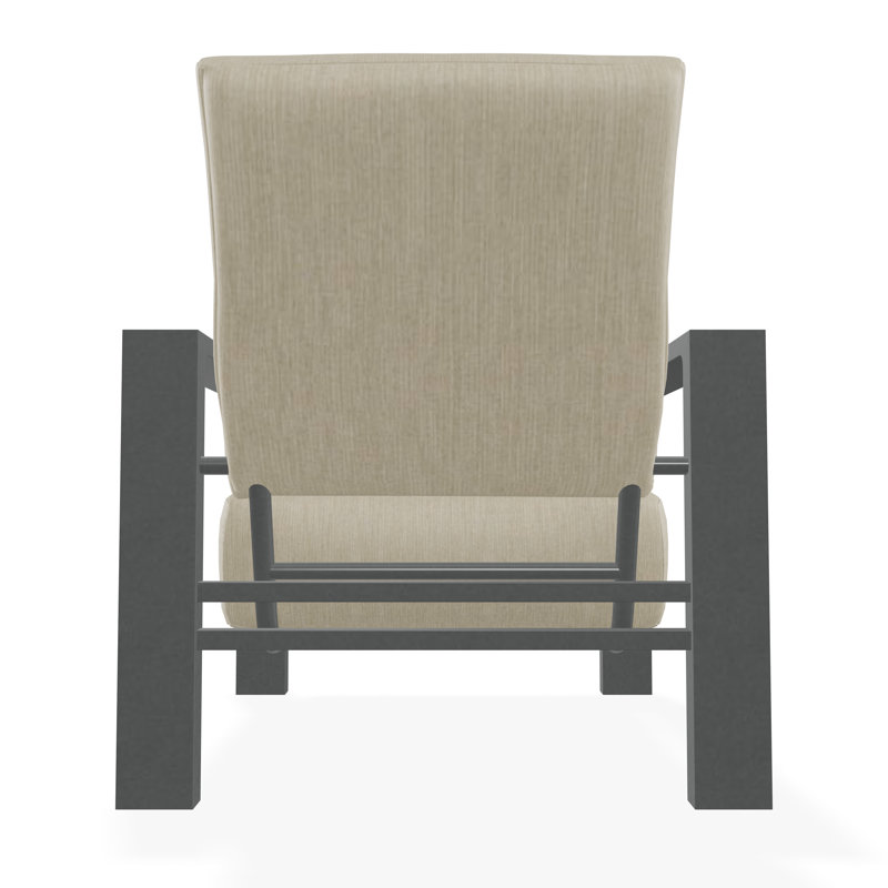 Larssen Deep Seating Cushion Arm Chair, Graphite, Huskie