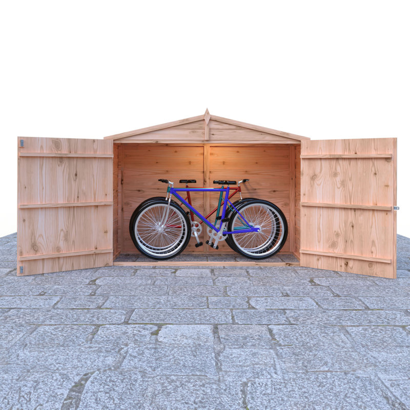 Bike Store 7 Ft. W x 3 Ft. D Overlap Bike Shed