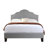 Gray Cal King Upholstered Bed