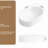 Oval Bathroom Vessel Sink, 19 X 12, White Ceramic, Straight - Line Texture And Hassle Installation 1/4 Wide Above Counter 12 3/8 Deep, Porcelain, Robust Build