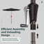  Parasol d'extérieur 90 po-552600548