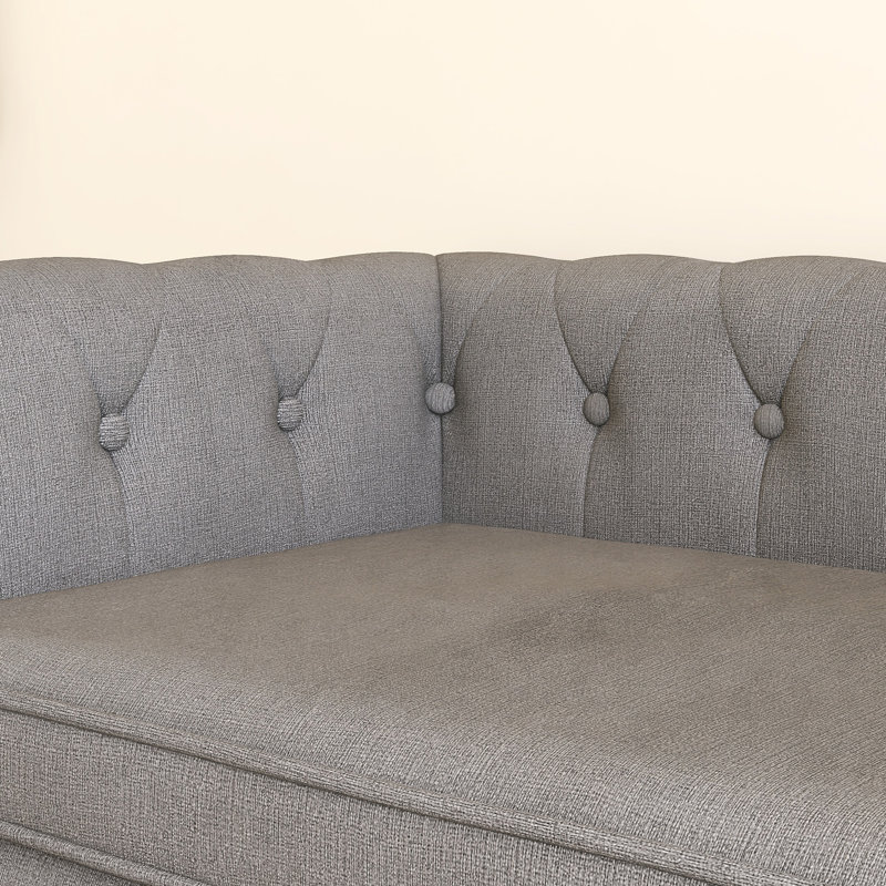 Lit rectangulaire pour petits et moyens chiens, Gris clair