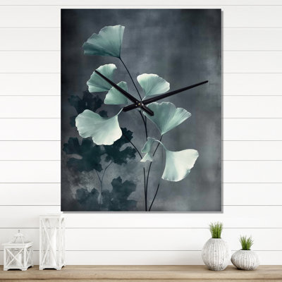 Jakub - Floral Leaves Very Large Wall Clocks