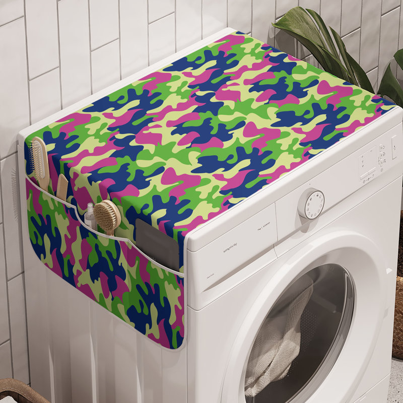 East Urban Home Abstract Washing Machine Organizer Pack of 2 47" x 18.5" Multicolor