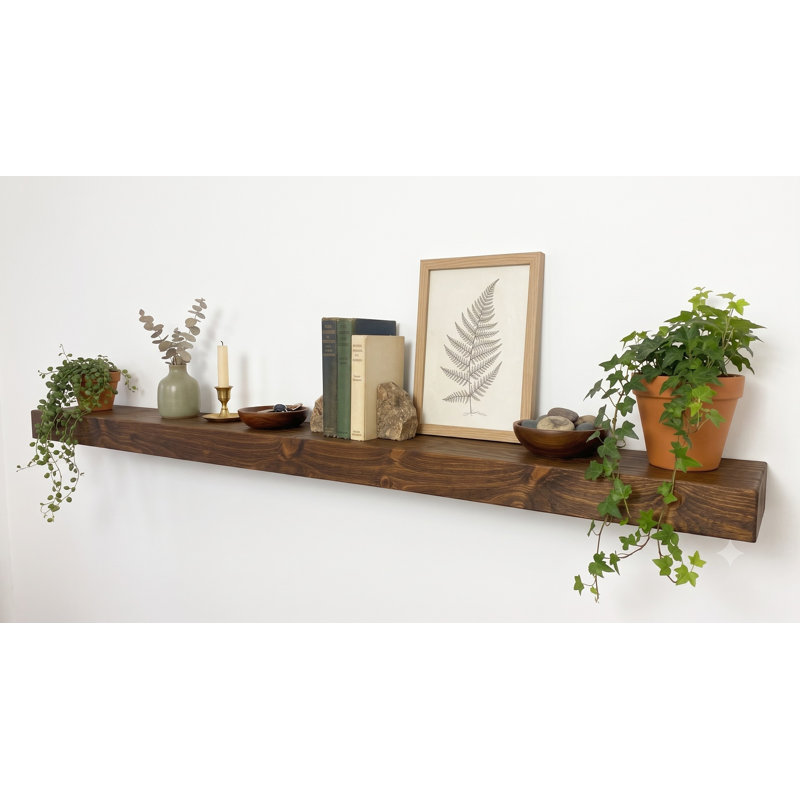 Anniek Fireplace Shelf Mantel, Brown, 78"