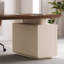 Bureau rectangulaire à 3 tiroirs en bois manufacturé brun noyer + cristal crème-690305336-690305338
