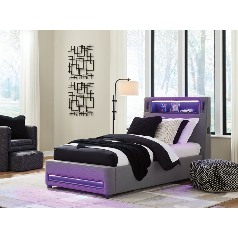 Arde Twin Upholstered Bed, Twin