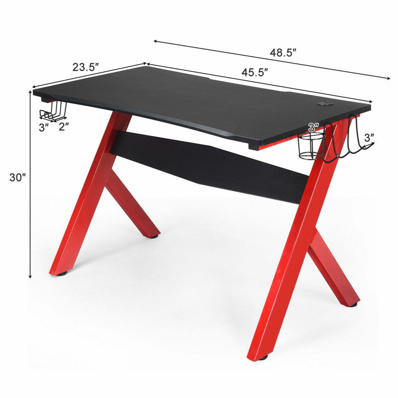 Moncure Metal Base Computer Desk