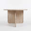 Aurelia Modern Oval Coffee Table With Architectural Slab Base-945531925