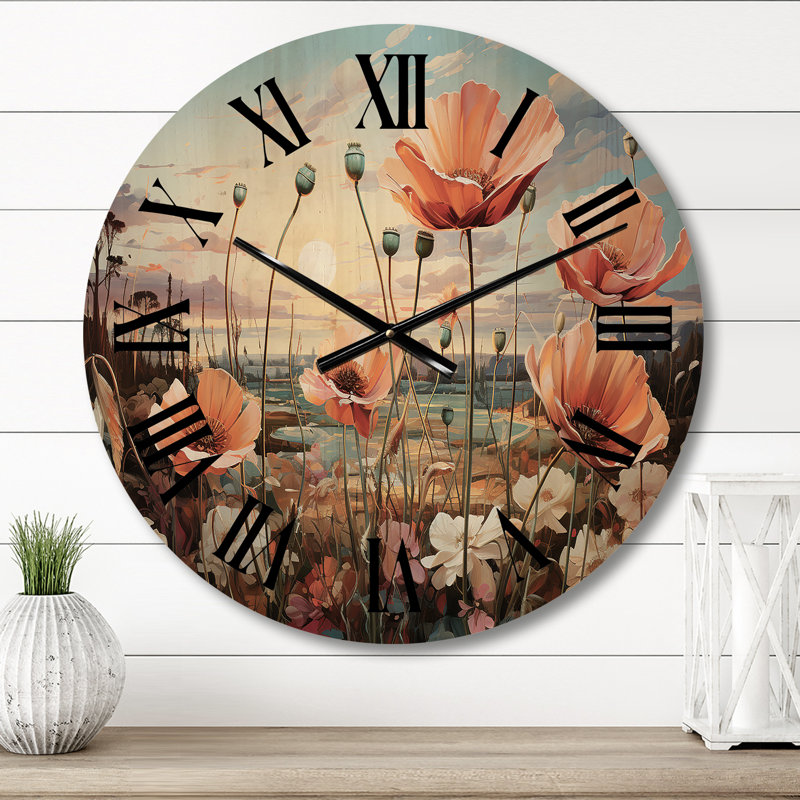 Très grande horloge murale Peach, Moyenne