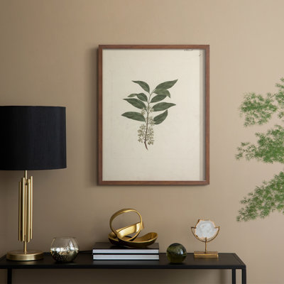 Impression florale vintage encadrée CLxxiv - bois massif
