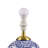 Blue Ceramic Ginger Jar Table Lamp