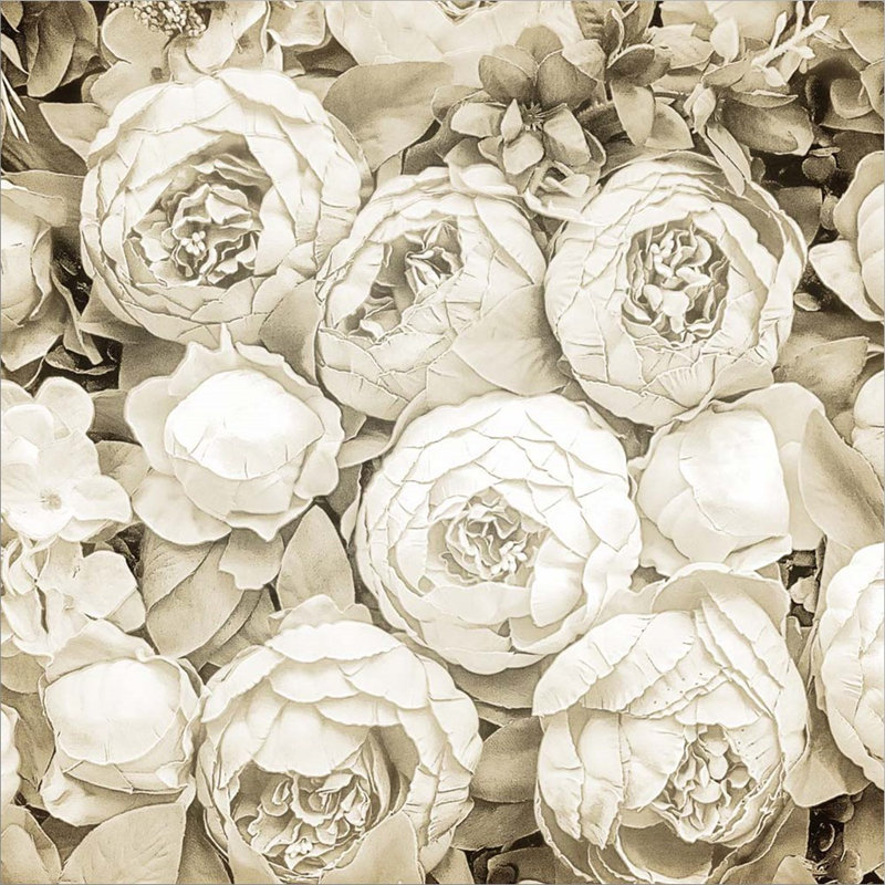 Décoration murale roses séchées
