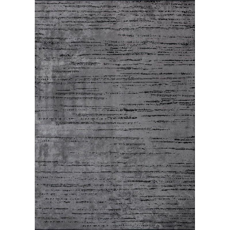 Ameah Abstract Hand Loom Indoor / Outdoor Area Rug, Rectangle 5'3" x 7'6"