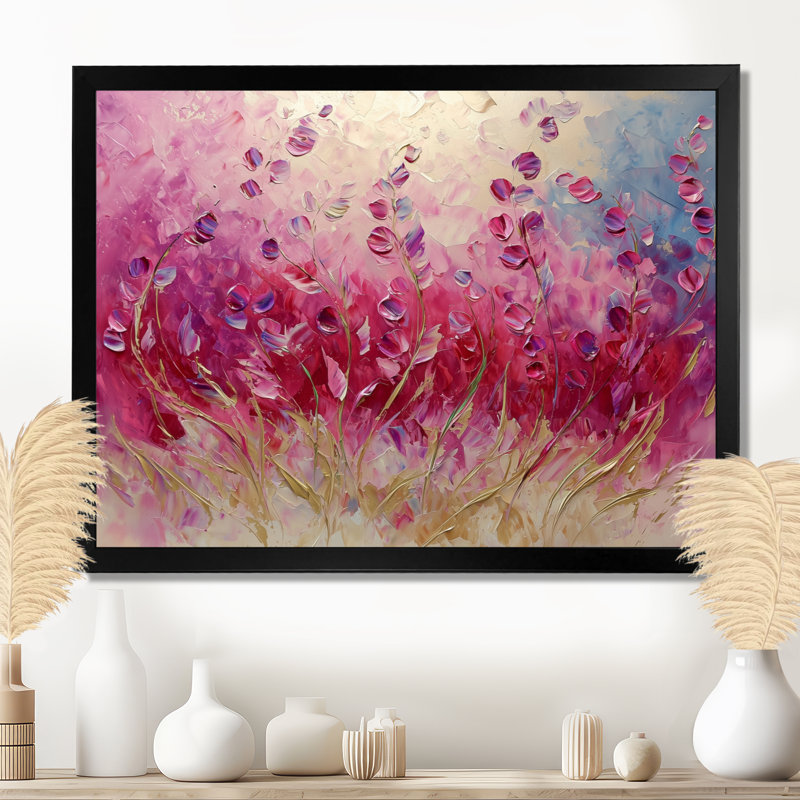 Jamerson - Floral Wall Art, H 30 po x l 40 po, Reproduction encadrée d'une seule photo, Noir
