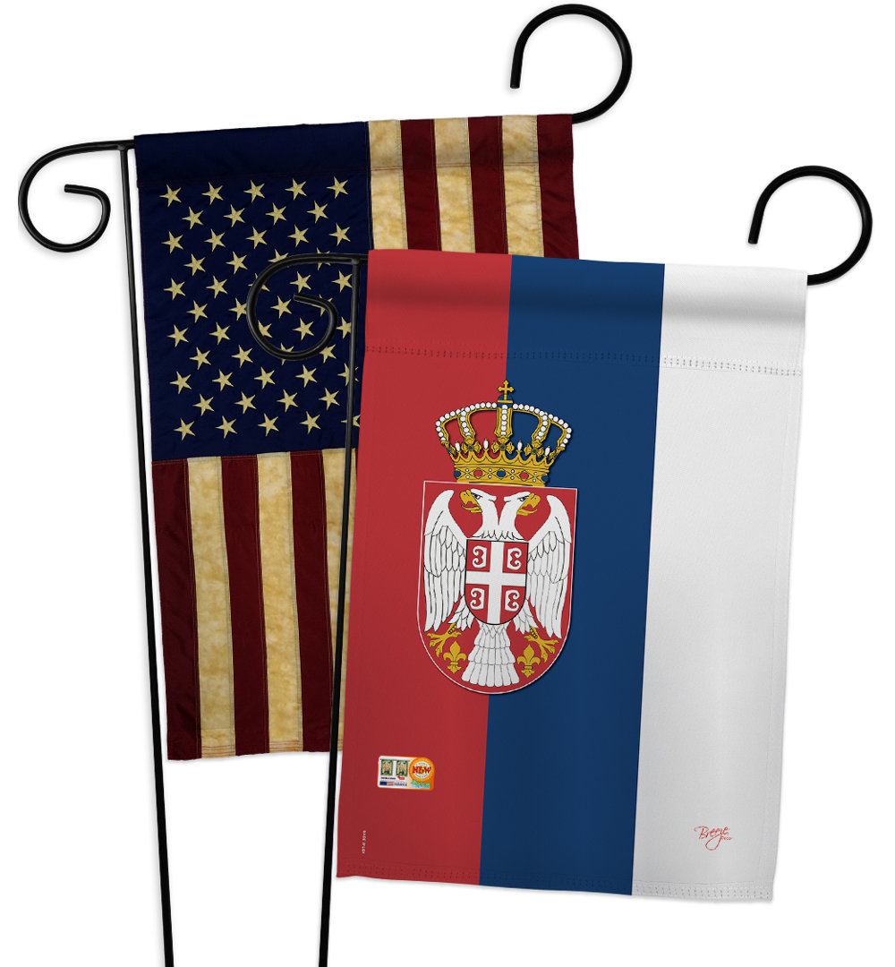 Double Sided 18.5'' H x 13'' W Polyester Garden Flag Breeze Decor