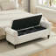 Banc de rangement rembourré avec compartiments de rangement segmentés-436590127-457804618