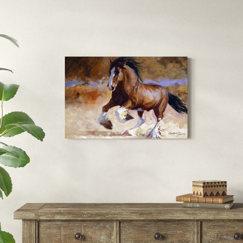 " Rumis Run " Painting Print, 20" H x 30" W x 1.25" D