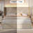 Upholstered LED Bed Frame With Storage Drawers, Velvet Platform Bed With Wingback Headboard, RGB Light-1603310547-1603310544