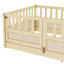 Lit de plancher, fabrication intégrale avec barrière de sécurité ultra haute-1155225607-1155225610