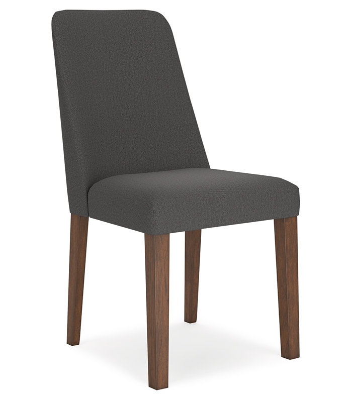 Rhanda Upholstered Side Chair, Black