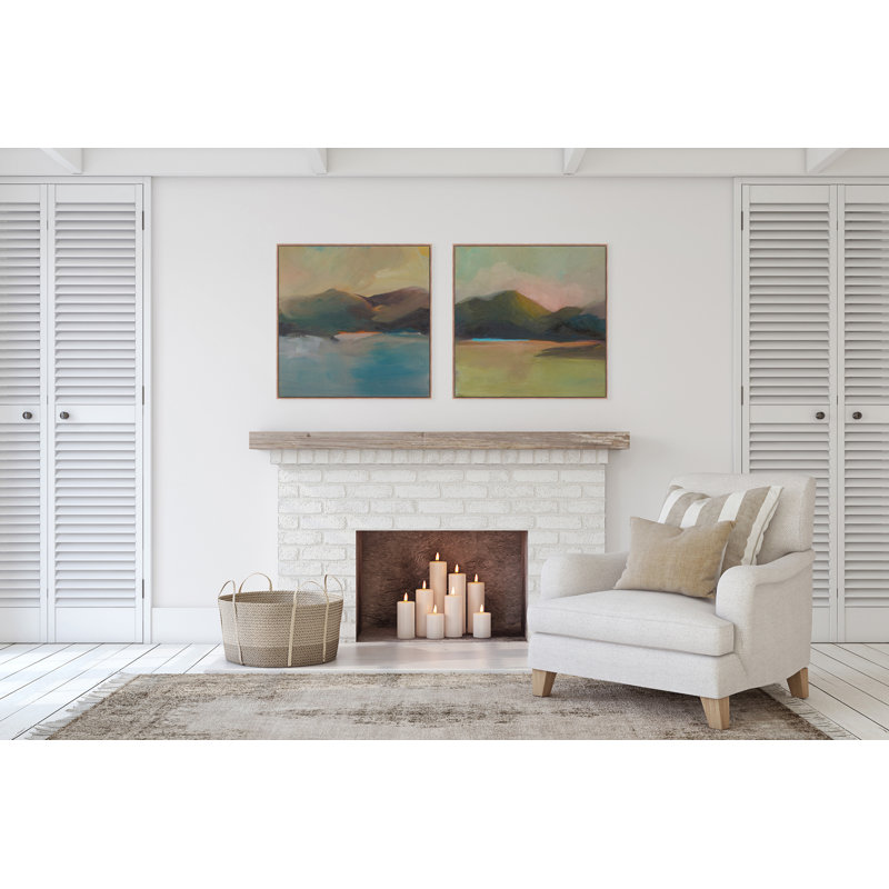 Safe Harbor Print by Abrams, Michelle, 42'' H x 42'' W, Walnut Floater Framed