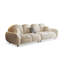 Causeuse-coussin modulaire 100% polyester crème-468550284-468550287