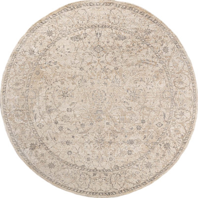 Handmade Silk and Wool Area Rug