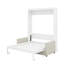 Lit escamotable double avec coussin-1983634597