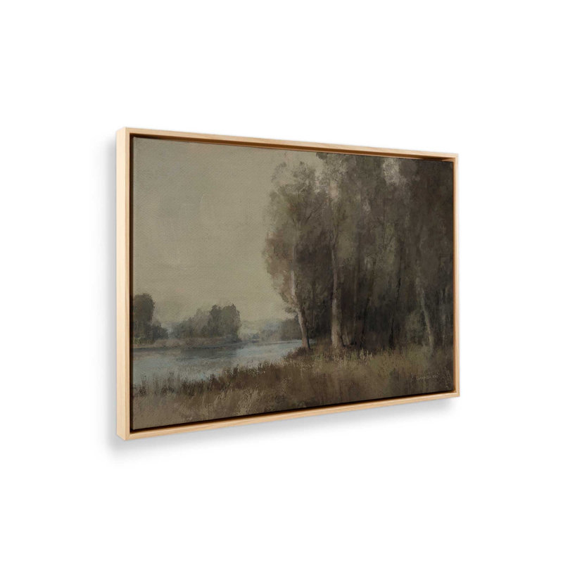 «Moody Landscape» par Danhui Nai, reproduction d'art, L 16 po x H 12 po, Tanné, Toile avec cadre