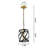 Balfe 1 - Light Black/Gold Pendant