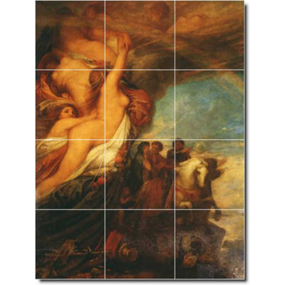 Carreau de céramique décorative 12,75 po x 17 po 4,25 po x 4,25 po