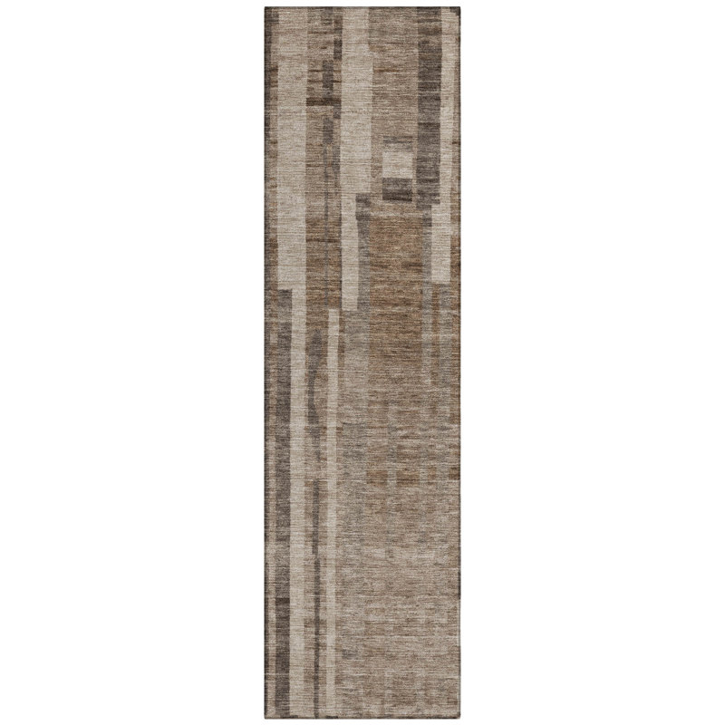 Esmara Brown Washable Indoor-Outdoor Rug - , 2'3" x 7'6"