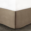 Tan King 7 Piece Bedding Faux Suede - Machine Washable Home Decor Comforter Ensemble-118742817