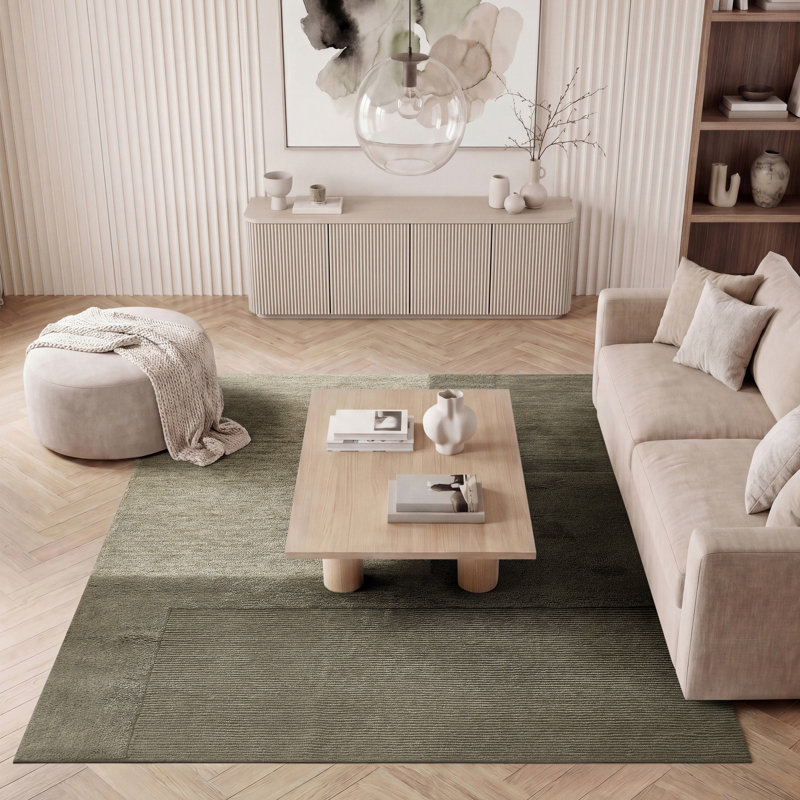 Arlo Hand Tufted Wool Geometric Area Rug, 7'6" x 9'6"