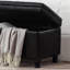 Banc de rangement rembourré capitonné