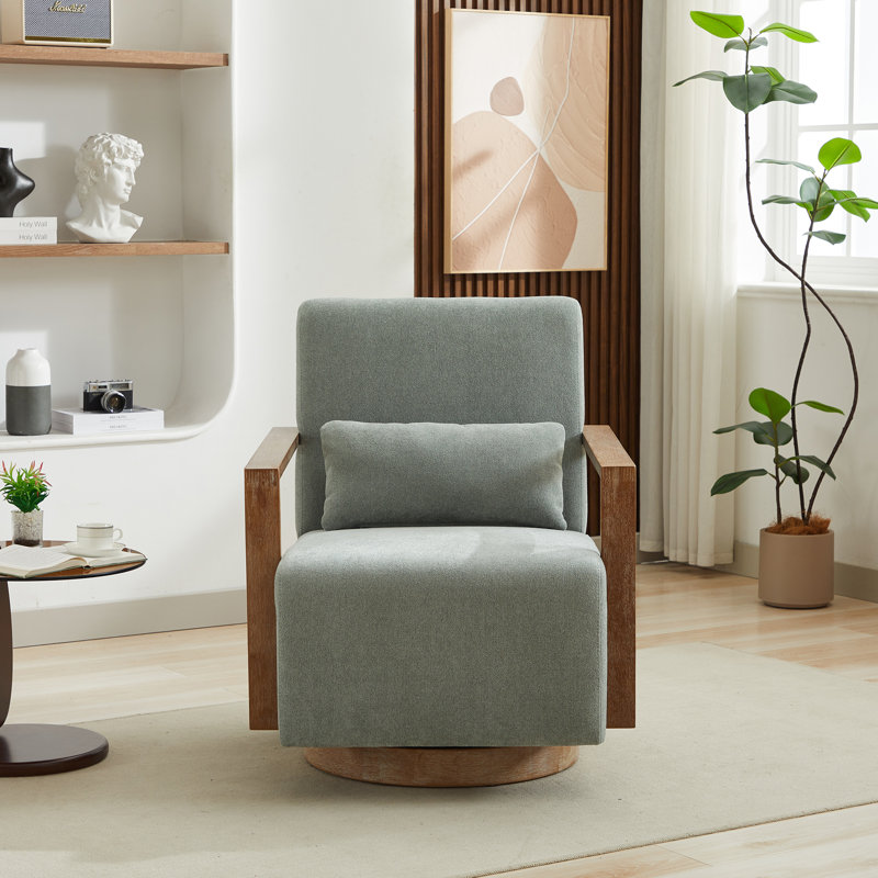 Fauteuil d'appoint pivotant 30,3 po Roomfitter, Vert pâle