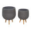 Ensemble de pots à fleurs 2 pièces-389091360