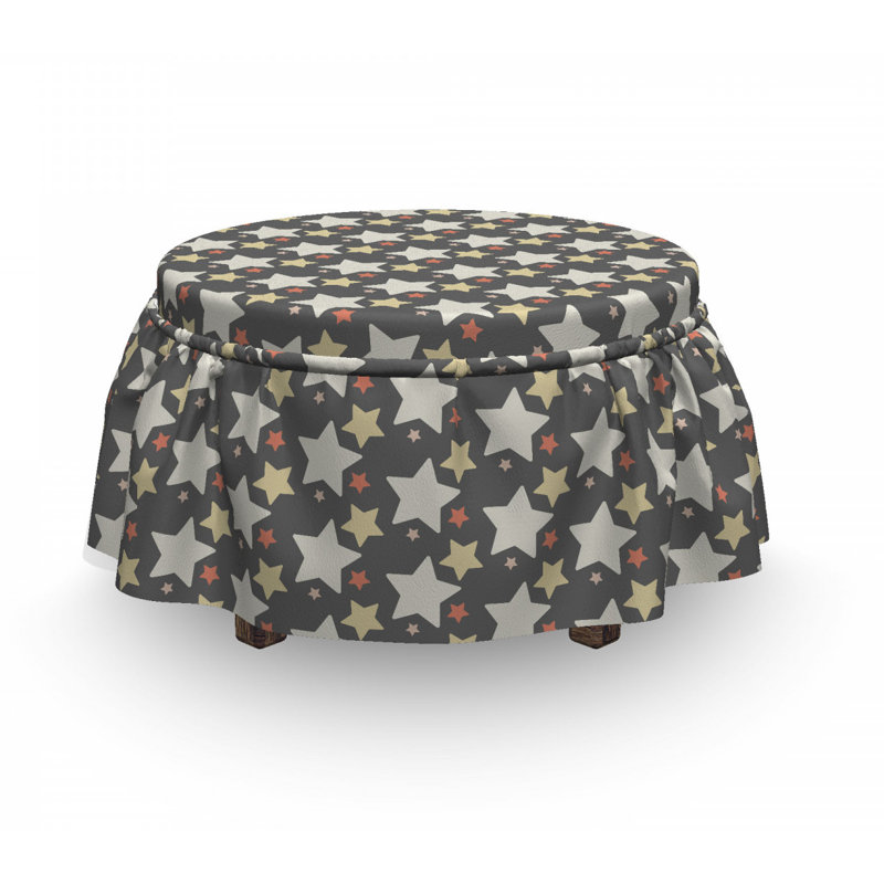 Housse pour repose-pieds big little abstract stars