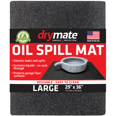 Oil Spill Mat, Protects Garage Floor, Absorbent, Waterproof, Reusable, Washable