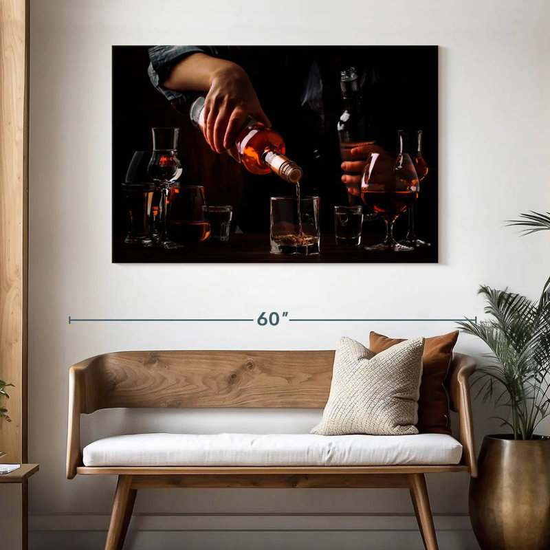 Yarlin Bartender Pouring Drinks, 32" H x 48" W