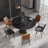 Round Stone Dining Table for Modern Living Room, Home-685046074-685046075
