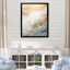Golden and Blue Beach Tranquility III - Nautique et plage, art mural sur toile