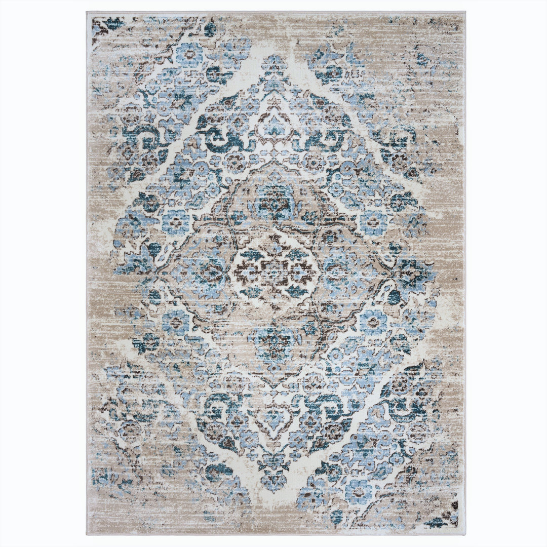 Mogos Oriental Indoor Rug Bungalow Rose Rug 