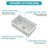 Durable Fireclay Kitchen Sink, Classic White Ceramic, Timeless Design For Spacious Kitchens
